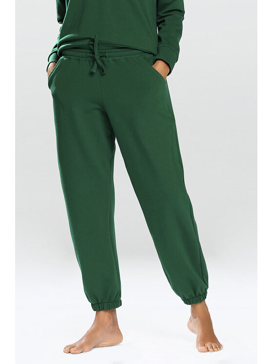 DKaren Sport DKaren Sport Spodnie materiałowe Wenezja Zielony Classic Fit