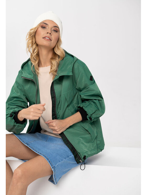 Volcano Volcano Kurtka przejściowa J-FRESH Zielony Casual Fit