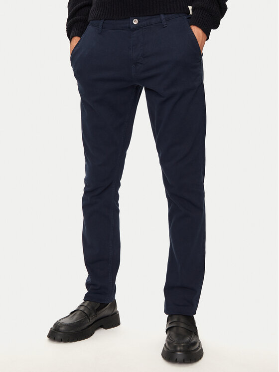 Mustang Mustang Chino kalhoty Oakland 1015540 Tmavomodrá Skinny Fit