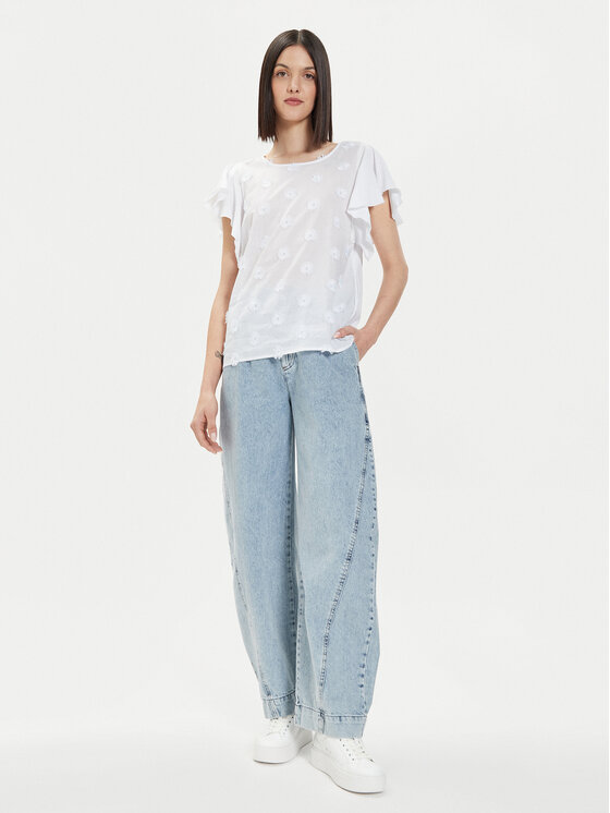 United Colors Of Benetton United Colors Of Benetton Palaidinė 30BYD107A Balta Regular Fit