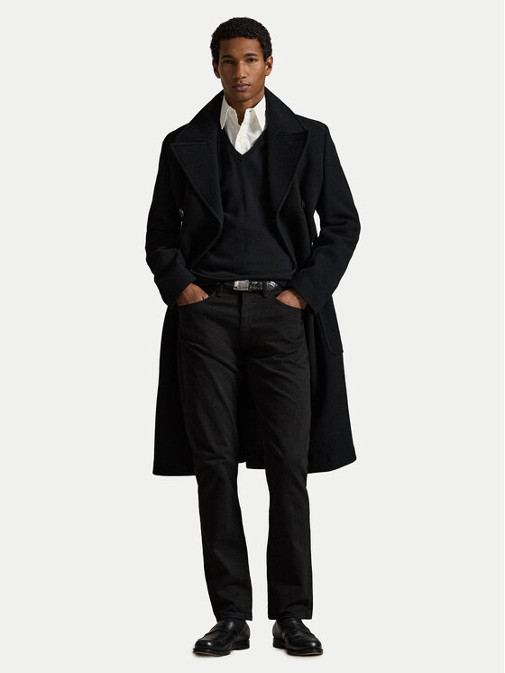 Polo Ralph Lauren Polo Ralph Lauren Пуловер Ls Sf Vn Pp 710670789003 Черен Regular Fit