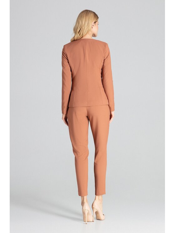 FIGL FIGL Σακάκι M678 Καφέ Regular Fit