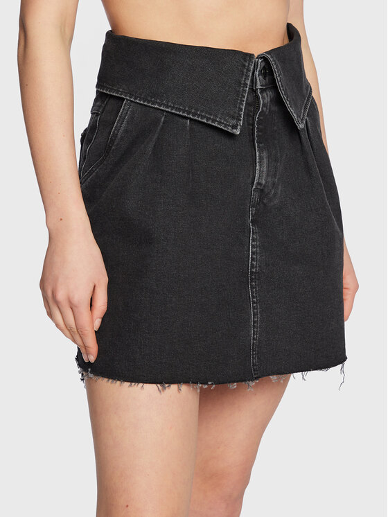 Pepe Jeans Gonna di jeans Kaz PL901009 Nero Regular Fit