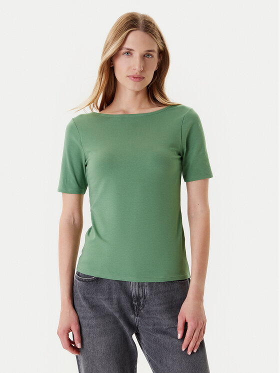 United Colors Of Benetton United Colors Of Benetton T-Shirt 3FJHD109K Zielony Slim Fit