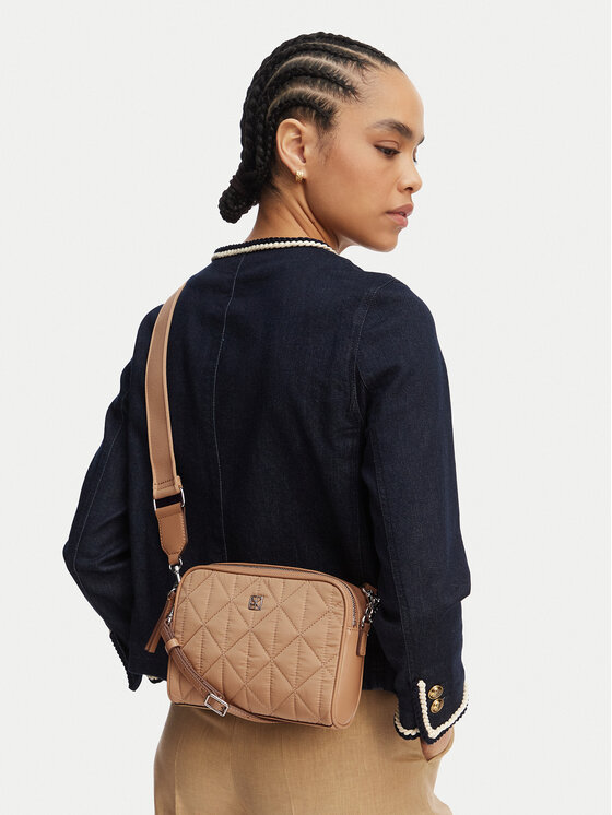 Calvin Klein Torebka Emblem Aop Jacquard Bucket LV04F3648G Beżowy