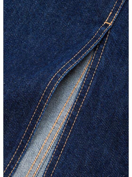 BENU BENU Spódnica jeansowa Prosta Granatowy Slim Fit