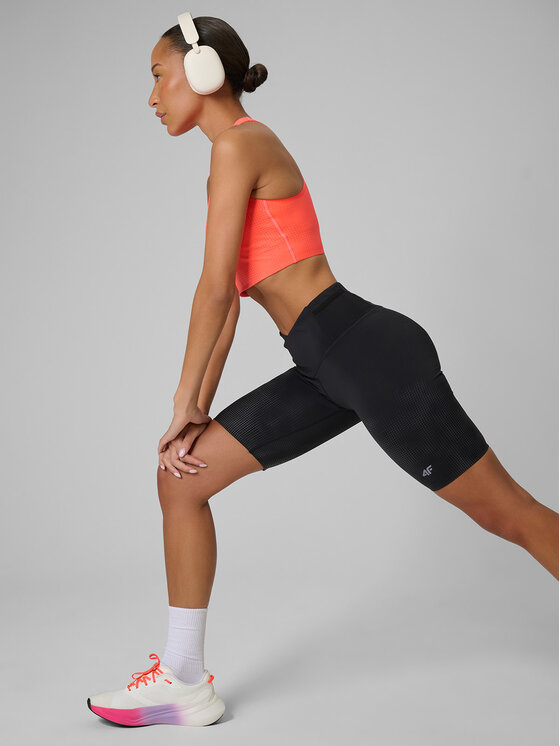 4F 4F Koszulka techniczna JOY MOTION Czerwony Slim Fit