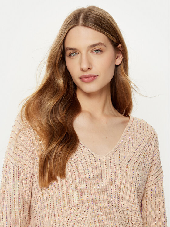 Guess Guess Džemper W5RR03 Z3K70 Bež Regular Fit