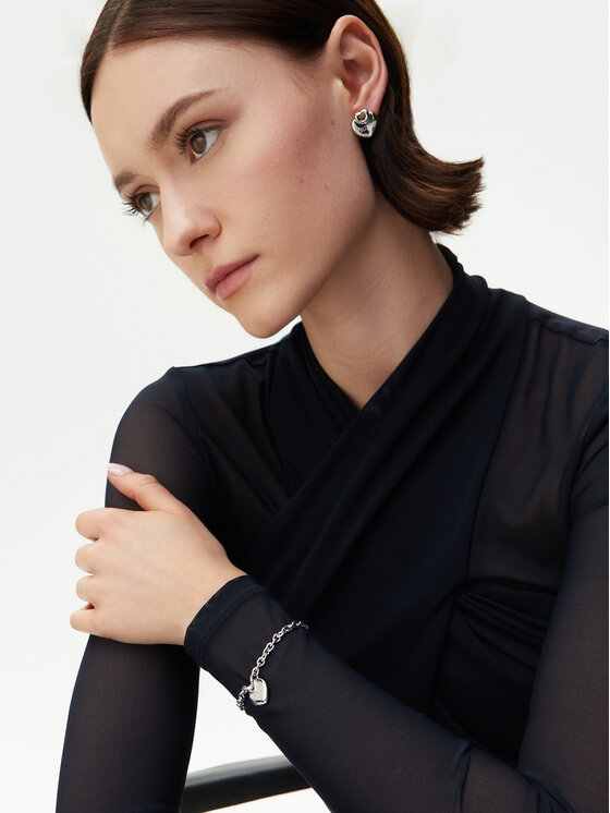Guess Guess Naušnice JUBE05 218JW Srebrna