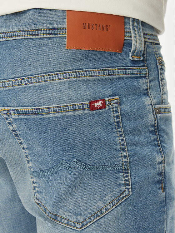 Mustang Mustang Jeans kratke hlače Chicago Z 1016349 Modra Slim Fit