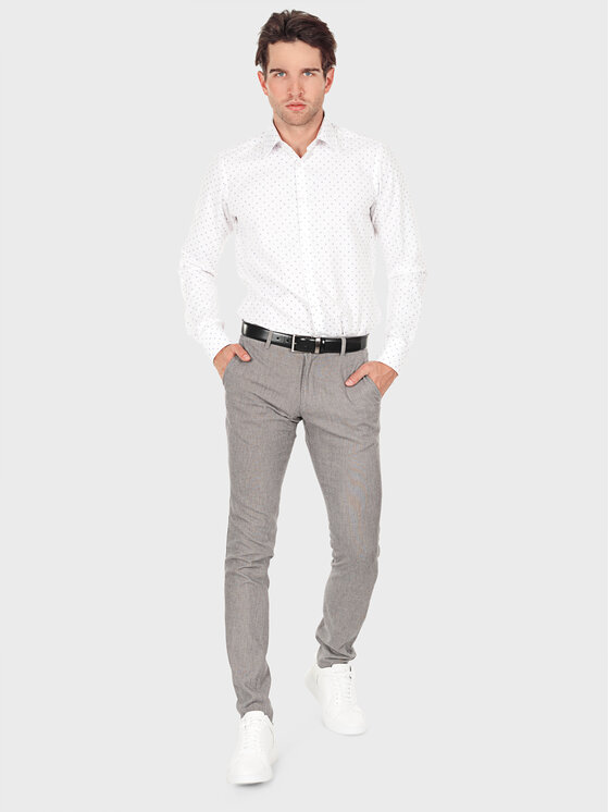 Evenemen Evenemen Koszula STAMPA K75991 Biały Slim Fit