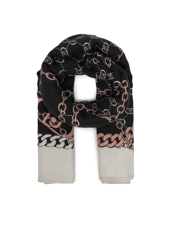Eșarfă Liu Jo Ecs Foulard Logo Me 2F5073 T0300 Negru