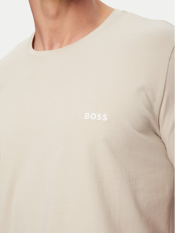 BOSS BOSS T-Shirt Mix&Match 50515312 Beżowy jasny Regular Fit