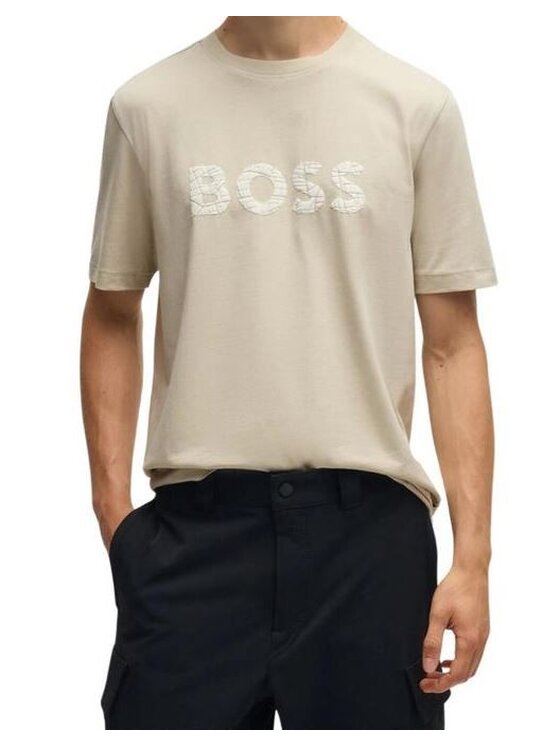 BOSS BOSS T-shirt 50534923 10262528 271 Beige Regular Fit