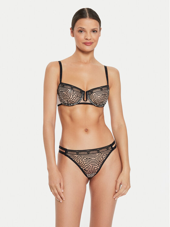 Chantelle Chantelle Kalhotky string Vibrate C018G0 Černá