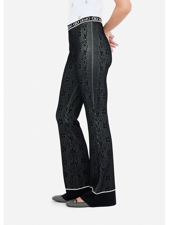 Liu Jo Liu Jo Spodnie materiałowe TF5065MS55N03N66 Czarny Slim Fit