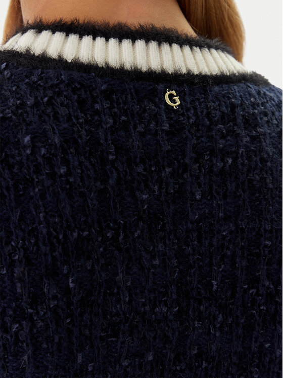 Guess Guess Кардиган W5BR0E Z4090 Тъмносин Slim Fit