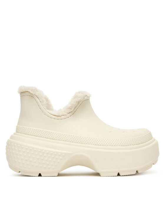 Crocs Cizme de zăpadă Stomp Lined Shorty Boot 210673 Écru