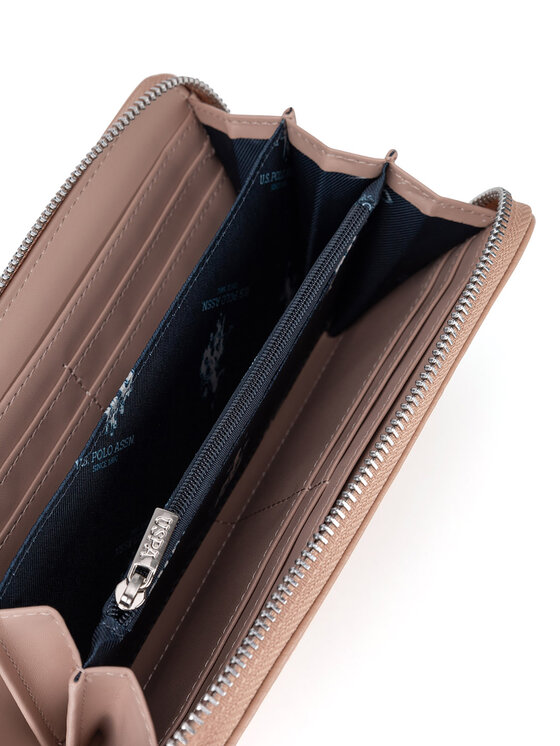 U.S. Polo Assn. U.S. Polo Assn. Голям дамски портфейл WIUXT8413WVP Бежов