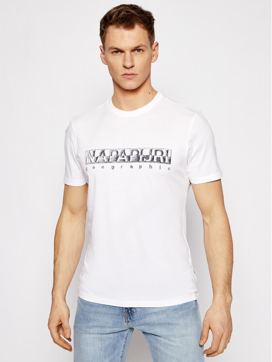 Napapijri Napapijri T-Shirt Sallar Ss NP0A4F9O Λευκό Regular Fit