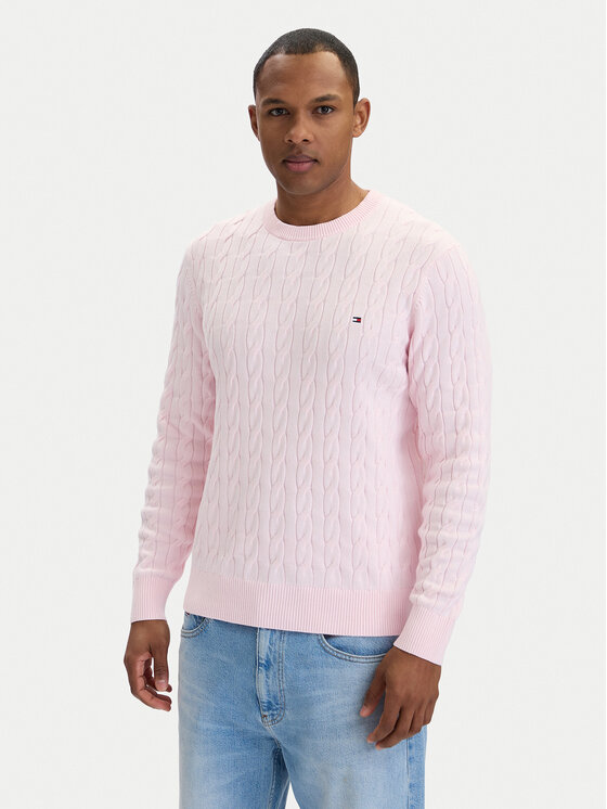 Tommy Hilfiger Tommy Hilfiger Пуловер MW0MW33132 Розов Regular Fit
