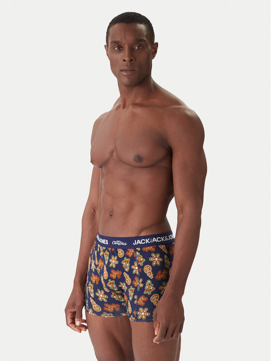 Jack & Jones Jack & Jones Set boxerky a ponožky Gingerbread Giftbox 12285133 Barevná