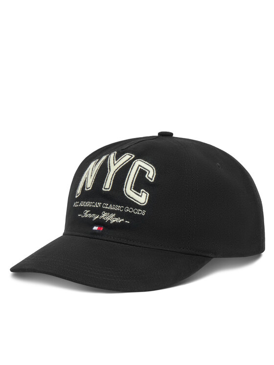 Tommy Hilfiger Șapcă Flag Seasonal 5 Panel AM0AM13562 Negru