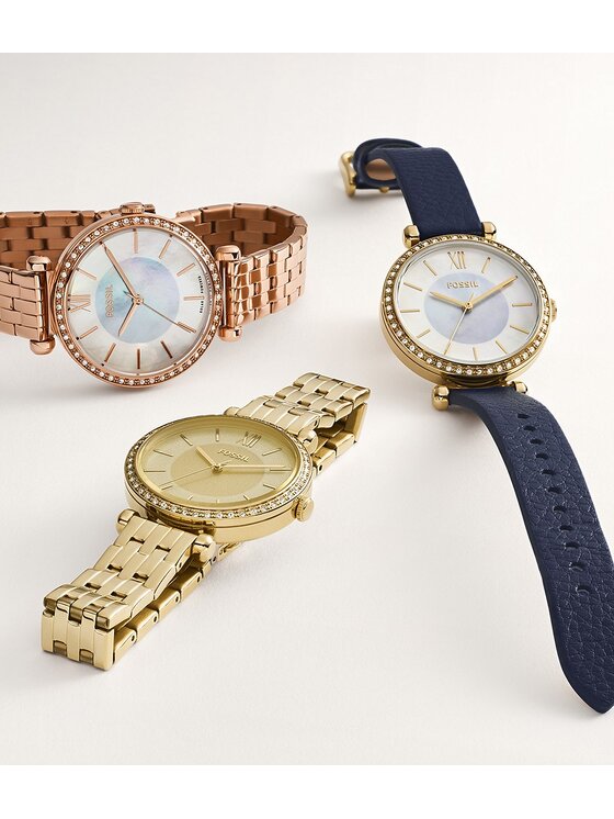 Fossil Fossil Zegarek BQ3820 Różowe złoto