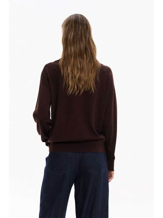 Deni Cler Milano Deni Cler Milano Sweter T-DC-S473-F5-90-70-1 Brązowy Regular Fit