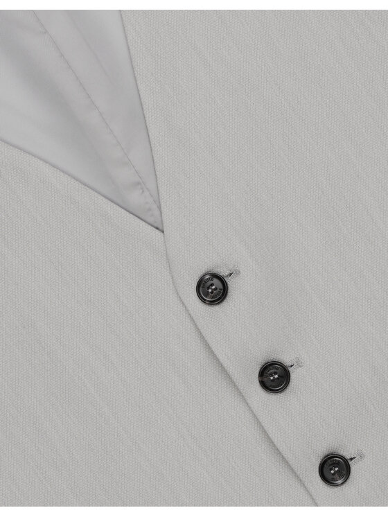 Borgio Borgio Kamizelka garniturowa pimonte Szary Slim Fit