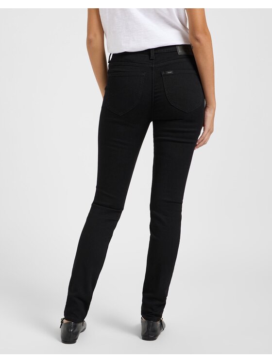 Lee Lee Jeansy SCARLETT HIGH Czarny Skinny Fit