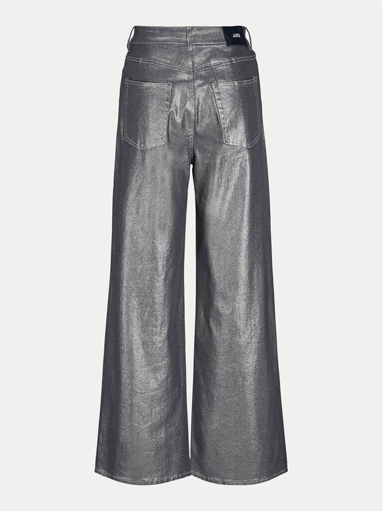 JJXX JJXX Traperice Tokyo 12264457 Srebrna Wide Leg