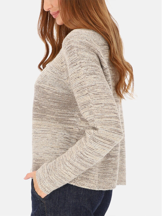 L’AF L’AF Sweter Cario Beżowy Regular Fit