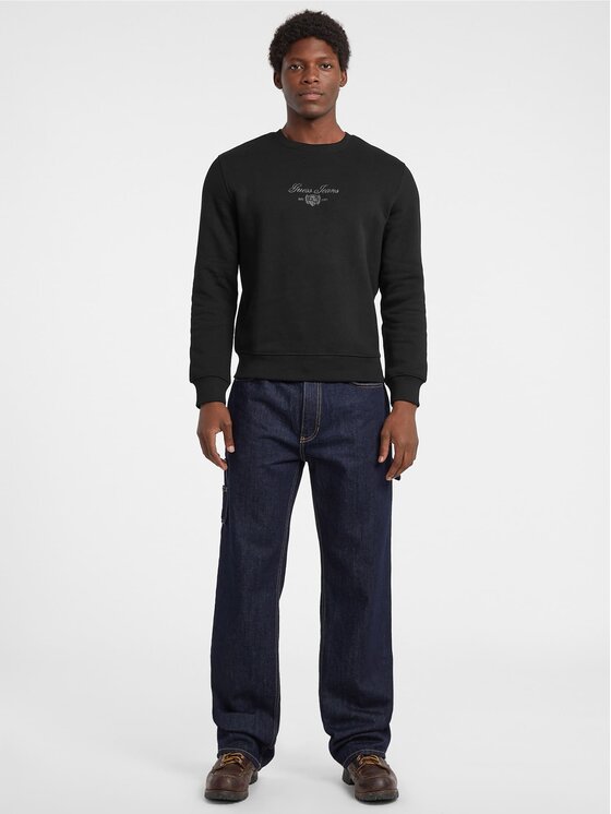Guess Jeans Guess Jeans Μπλούζα 178645 Μαύρο Classic Fit