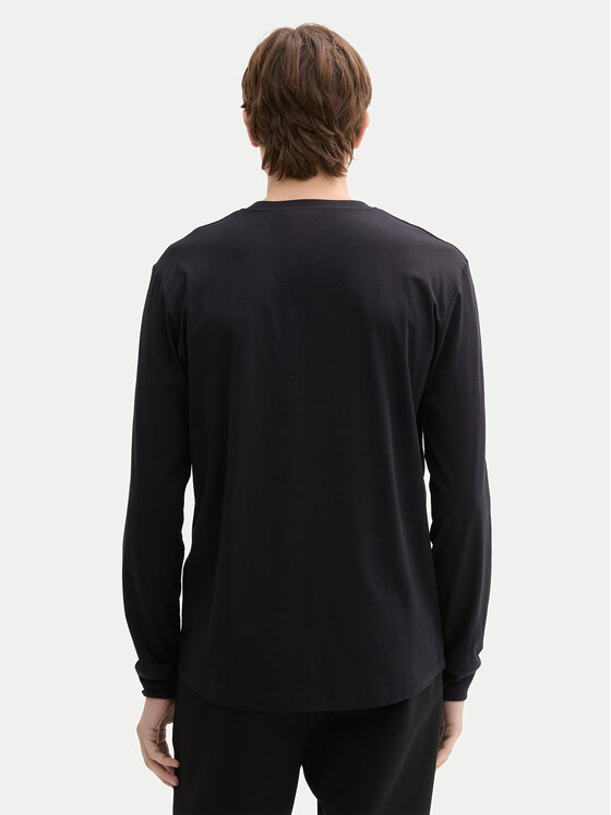 Tom Tailor Denim Tom Tailor Denim Hosszú ujjú 1043909 Fekete Regular Fit