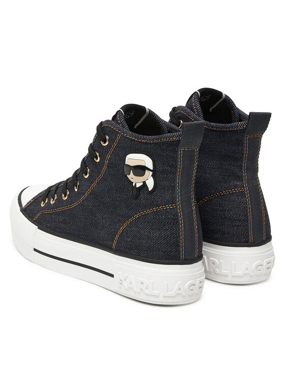 KARL LAGERFELD KARL LAGERFELD Trampki KL60444D Granatowy