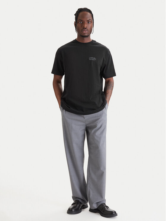 HUGO HUGO T-shirt Spray 50559731 Crna Relaxed Fit