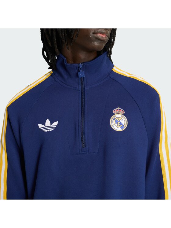 adidas adidas Bluza Real Madrid Originals Błękitny Regular Fit