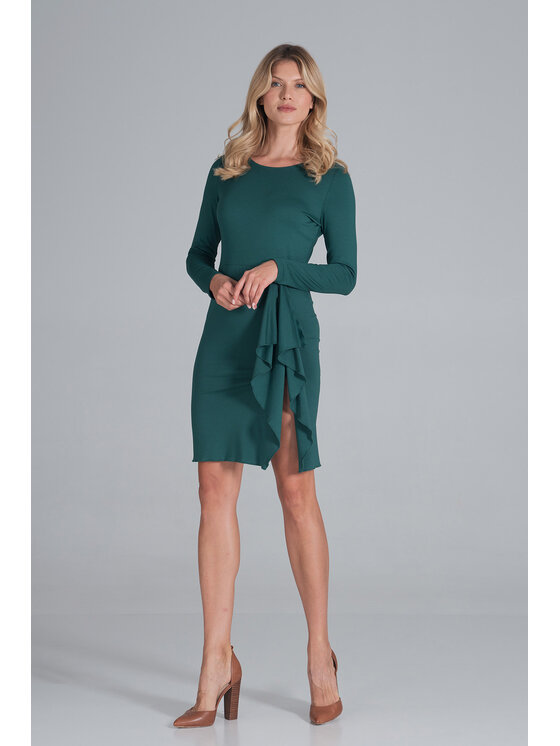 FIGL FIGL Vestito da giorno M839 Verde Regular Fit