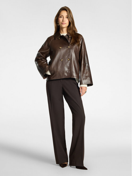 Elena Mirò Elena Mirò Płaszcz zimowy R004Z000046N032 Brązowy Boxy Fit