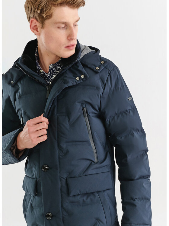 Pako Lorente Pako Lorente Kurtka puchowa P23WF-5X-001 Granatowy Classic Fit