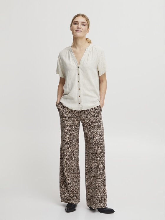 b.young b.young Штани з тканини 20813280 Коричневий Regular Fit