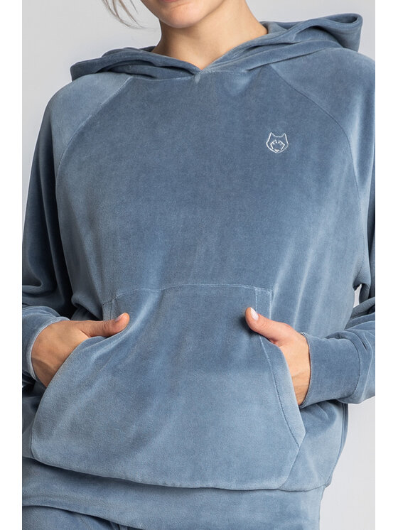 LaLupa LaLupa Bluza LA013 Niebieski Comfortable Fit