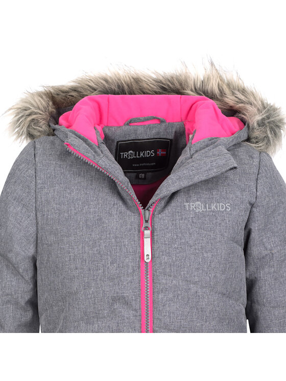 TROLLKIDS TROLLKIDS Kurtka zimowa 133-609 Szary Regular Fit