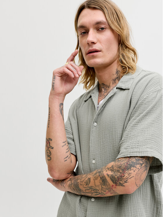 Jack & Jones Jack & Jones Hemd Nantucket 12291812 Grün Regular Fit