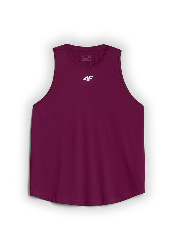 4F 4F Koszulka techniczna BASIC+ Bordowy Regular Fit