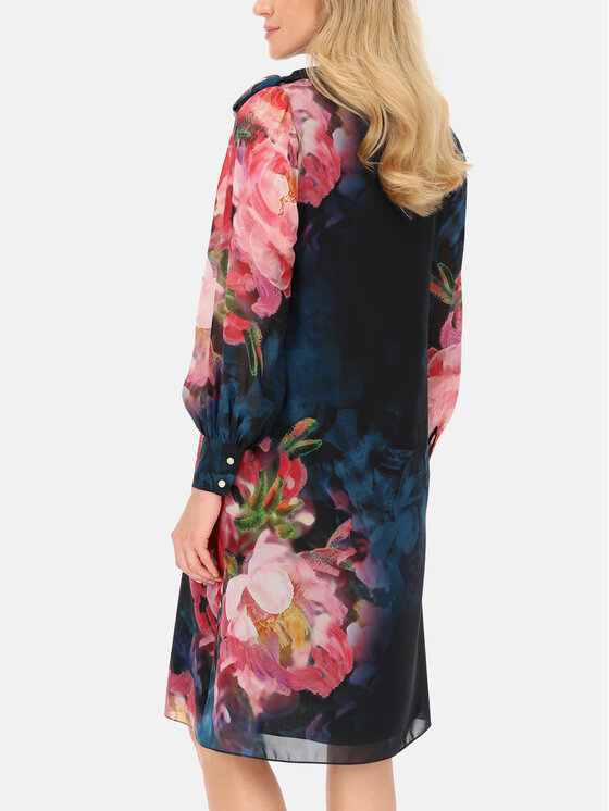 Potis & Verso Potis & Verso Sukienka elegancka Scarlett Granatowy Regular Fit