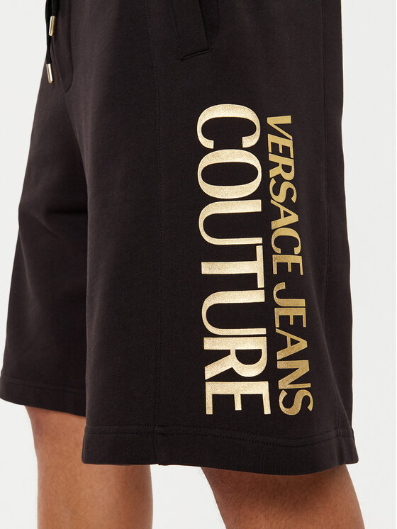 Versace Jeans Couture Versace Jeans Couture Sportske kratke hlače 78GADT05 Crna Regular Fit