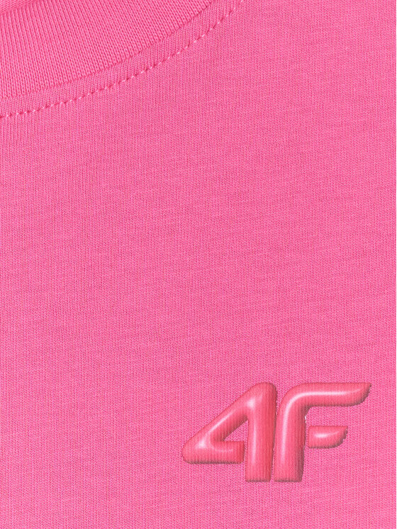 4F 4F T-Shirt SUMMER SPLASH Różowy Loose Fit