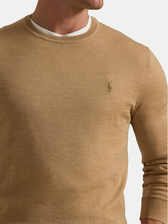 Polo Ralph Lauren Polo Ralph Lauren Πουλόβερ 710946143009 Μπεζ Slim Fit
